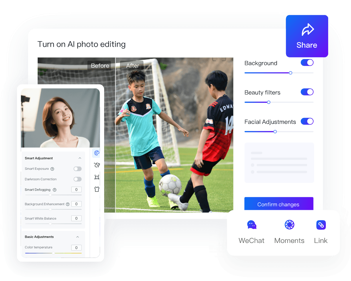 AI Smart Photo Retouching