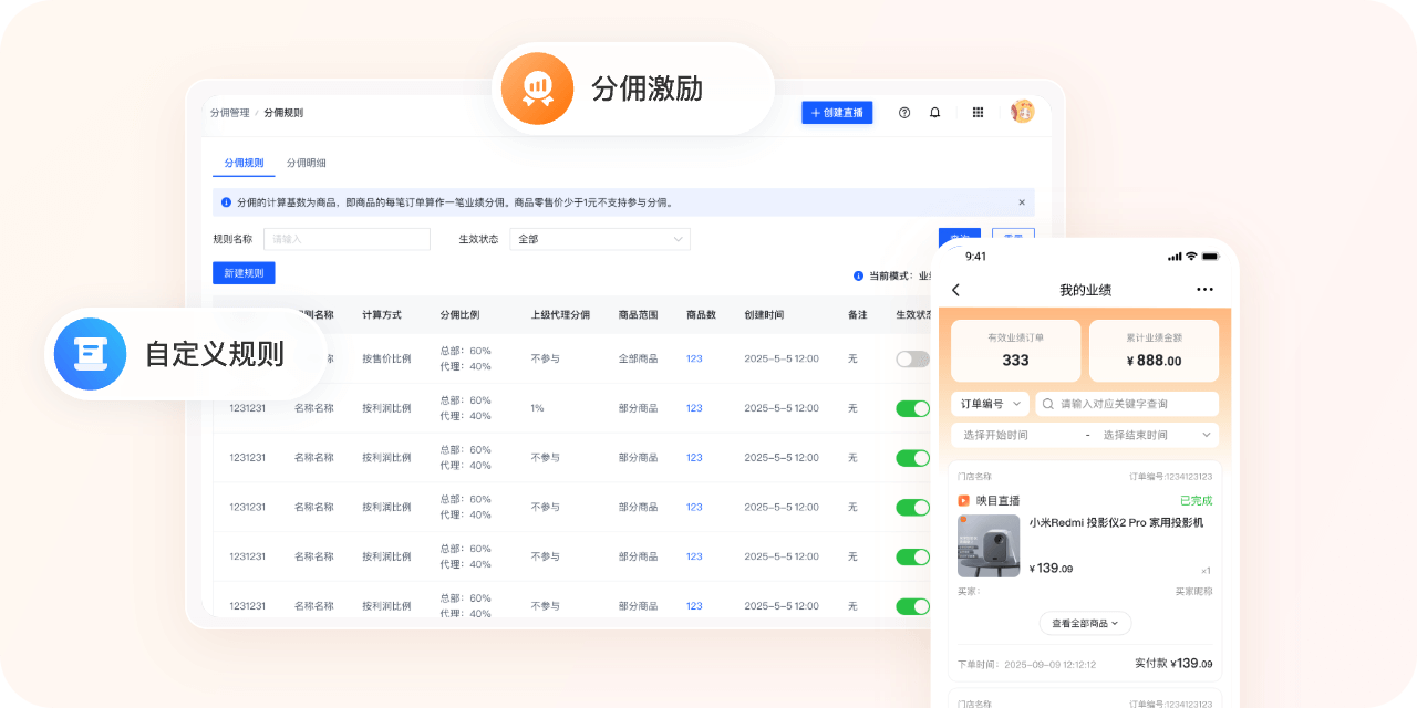 代理分佣激励